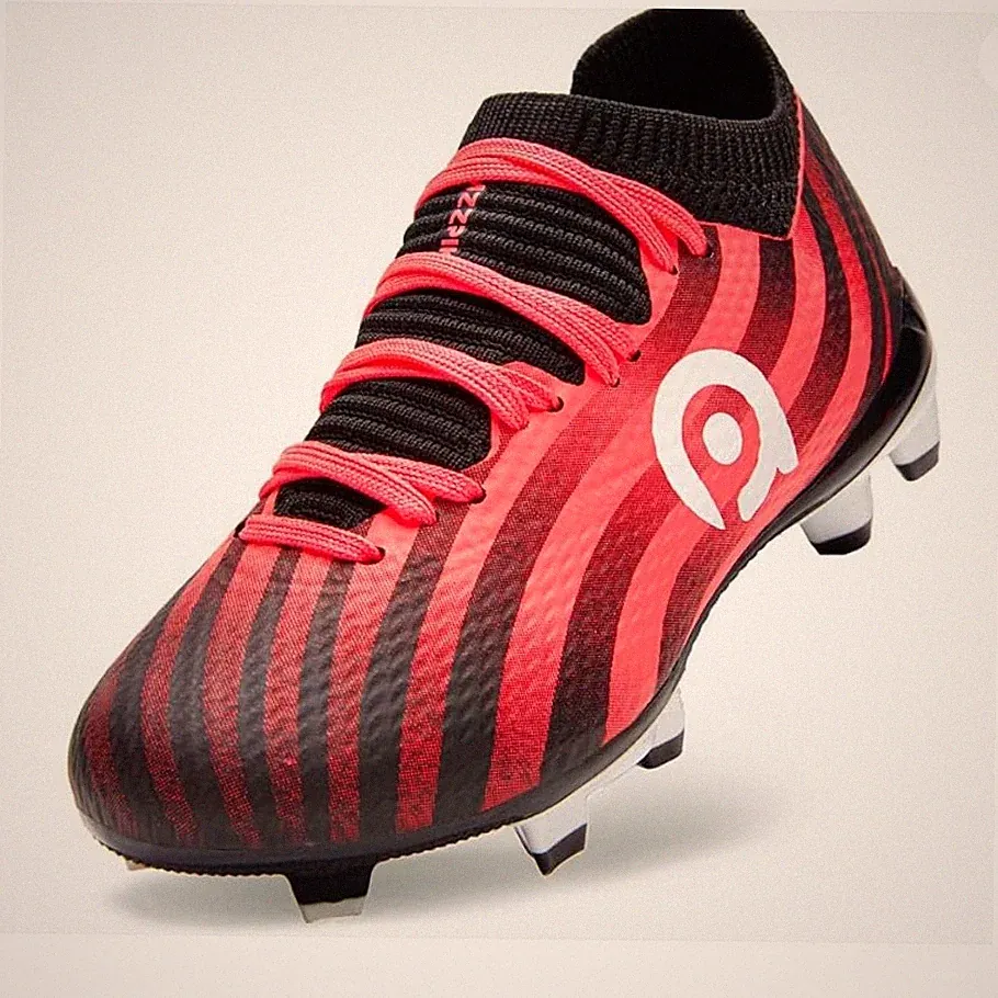AMZZPIK Kids Soccer Cleats Little/Big Kid Size 2Y Youth Black Pink New in Box