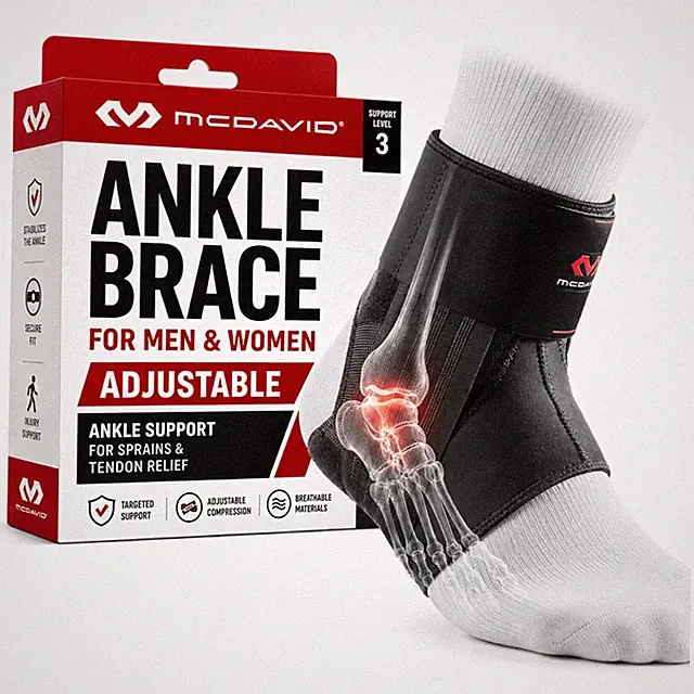 Ankle Brace Low Profile Lace-Free Phantom Ankle Support Basketball Lightweight