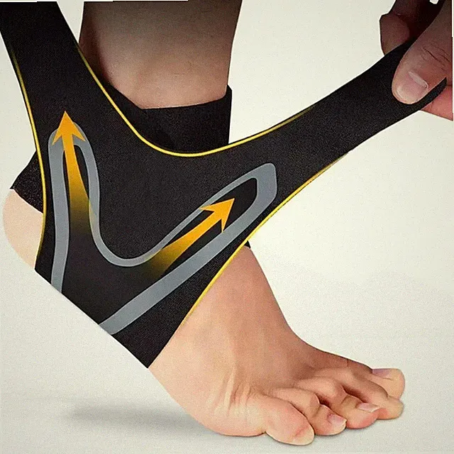 Ankle Brace Support Compression Sleeve Breathable Running Football Cycling