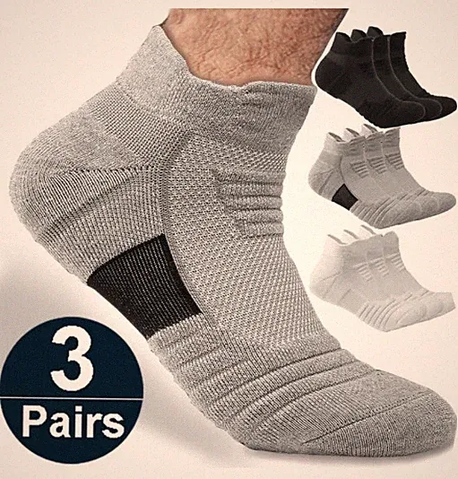 Anti Slip Soccer Socks Men Cotton Sports Football Basketball Socks EU 39-45