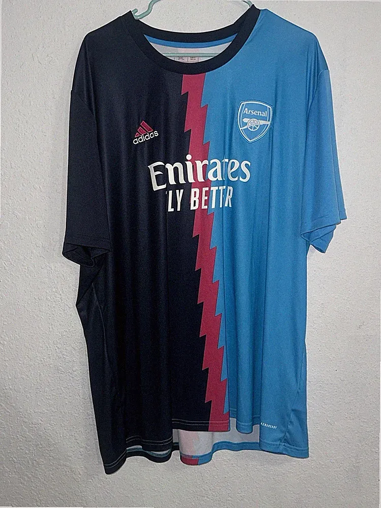 Arsenal Soccer training Jersey 3XL Blue/Black Pink *read description*