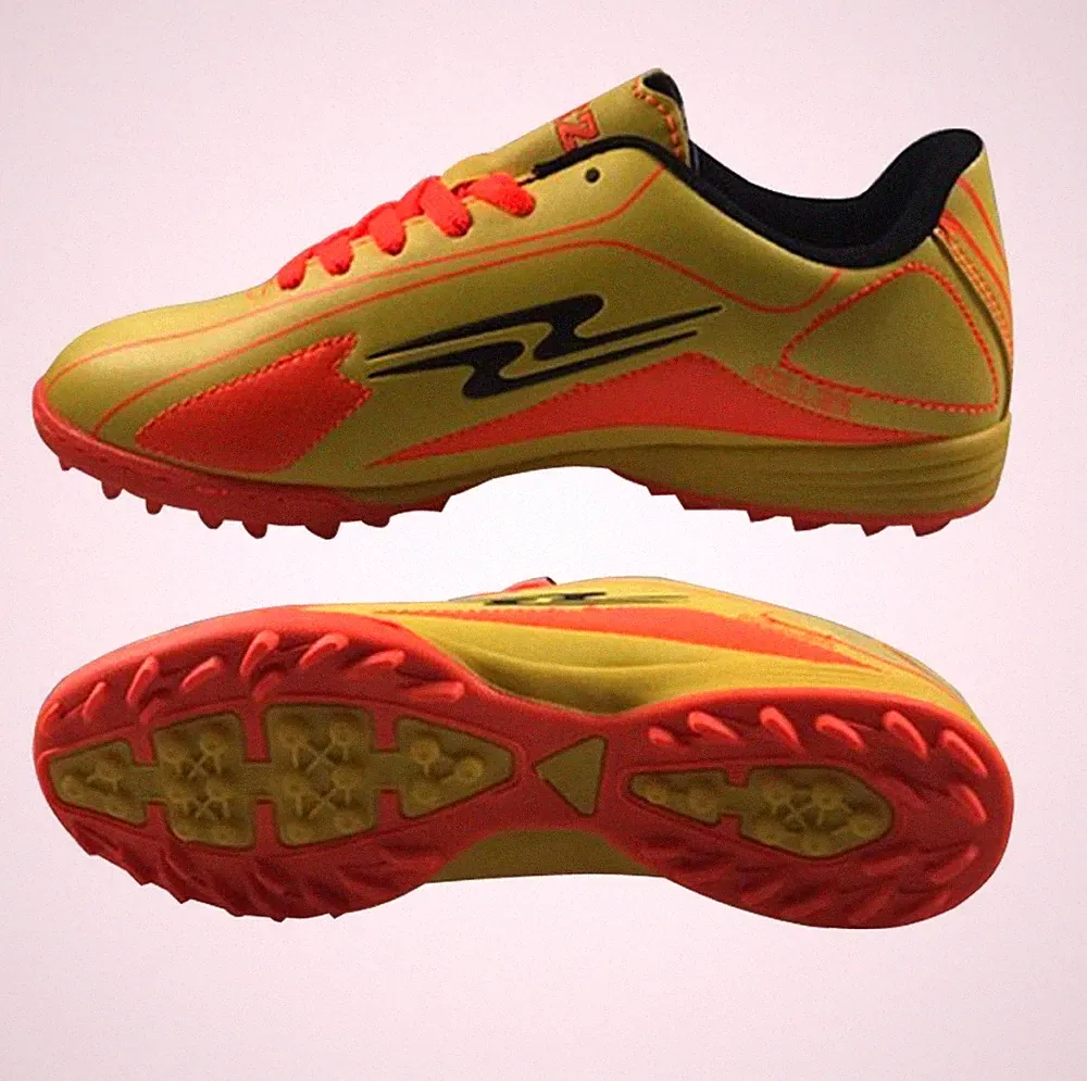 Arza Turf Soccer Shoes Model Killer Color Yellow and Orange For Adult