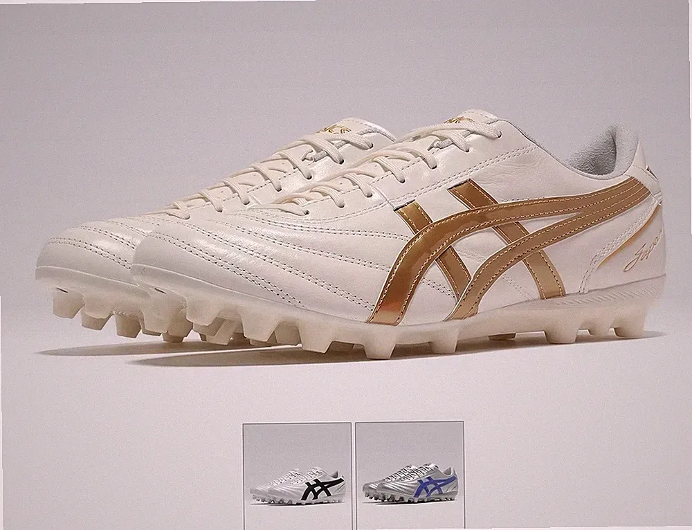 ASICS C3 Gel AG Football/Soccer Cleats Kangaroo Leather, Size 10 US