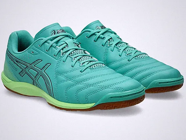ASICS CALCETTO WD 9 1113A037 300 Aurora Green Midnight Futsal Shoes