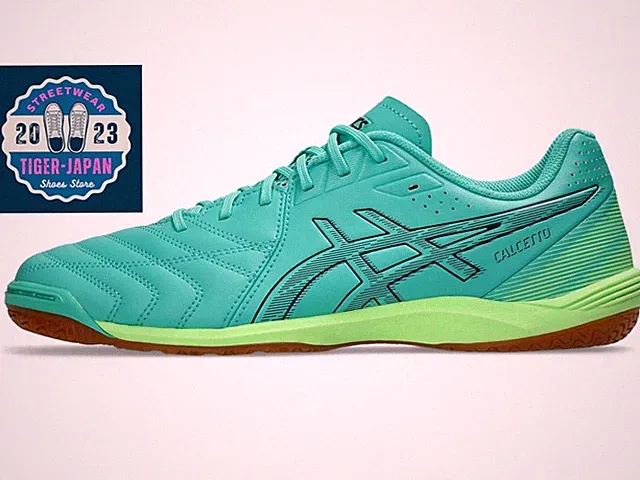 ASICS CALCETTO WD 9 1113A037 300 Aurora Green Midnight Unisex Men Futsal Shoes