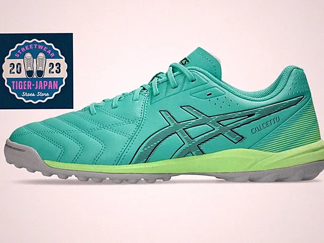 ASICS CALCETTO WD 9 TF 1113A038 300 Aurora Green Midnight Men Futsal Shoes