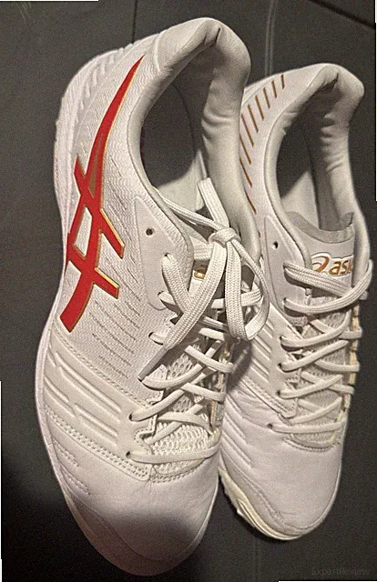 ASICS DESTAQUE FF 2 TF Gel Turf Football/soccer Women Sz 8 White/Red New