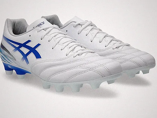 ASICS DS LIGHT ADVANCE "WIDE" 1103A125 100 White Asics Blue Soccer Cleats