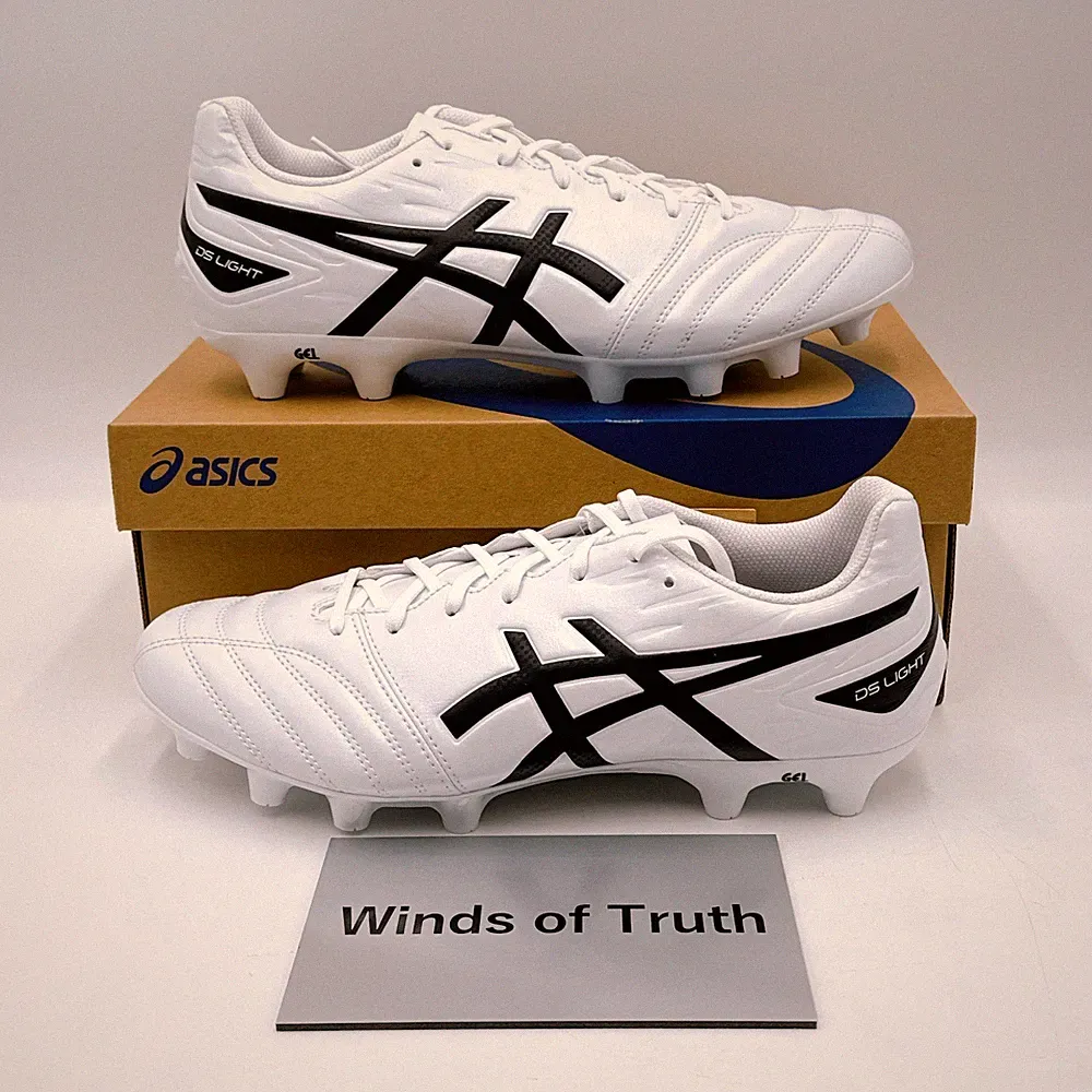 ASICS DS LIGHT CLUB WIDE 1103A097 101 White/Black Soccer Cleats Men's US4-15 New