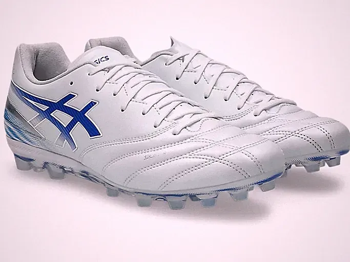 ASICS DS LIGHT PRO AG 1103A127 100 White Asics Blue Soccer Cleats