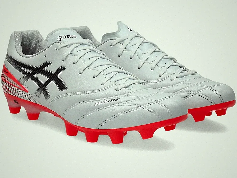 ASICS DS LIGHT PRO "WIDE" 1103A122 102 White Flash Red Soccer Cleats