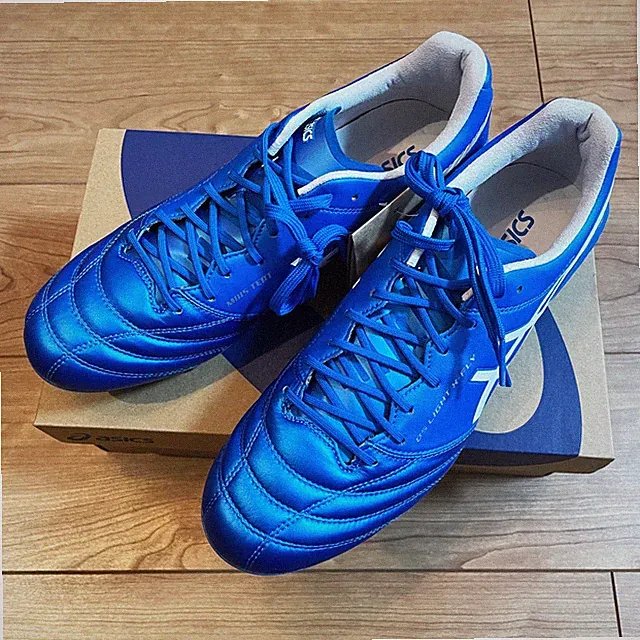 ASICS DS LIGHT X-FLY 5 1101A047 400 Directoire Blue White US9.5 Soccer Cleats