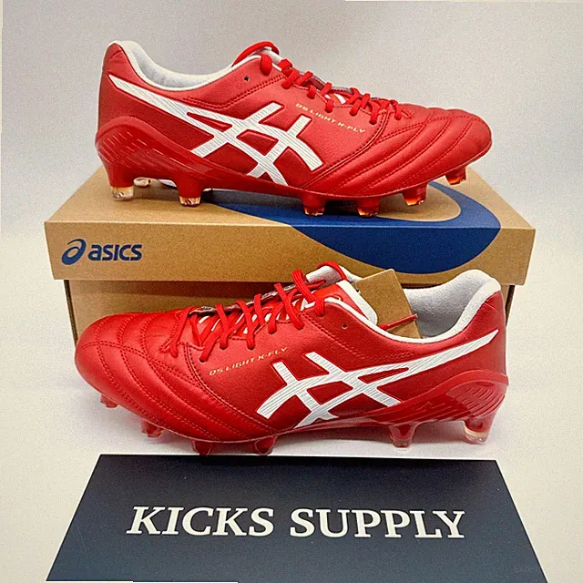ASICS DS LIGHT X-FLY 5 1101A047 601 Classic Red Men's Soccer Cleats US 5-11