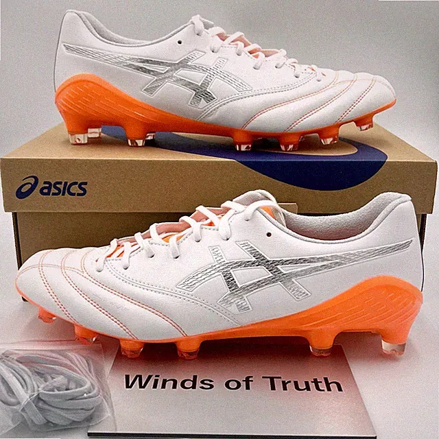 Asics DS LIGHT X-FLY 6 1101A081-100 Soccer Cleats White Orange US 4.5 - 11.5 New
