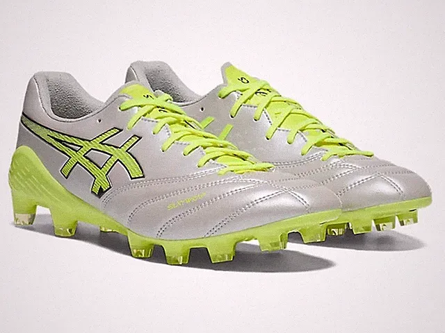 ASICS DS LIGHT X-FLY 6 1101A084 020 Cloud Grey Safety Yellow Soccer Cleats