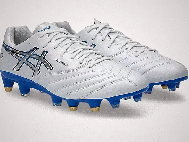 ASICS DS LIGHT X-FLY PRO 3 ST 1101A073 100 White Electric Blue Soccer Cleats