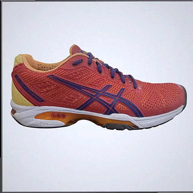 ASICS Gel Solution Speed 2 Womens 7.5 Tennis Shoes Pink Blue Court EUC F360714PY