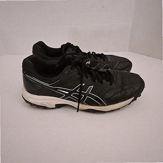 Asics Gel Turf Shoes Womens Sz 9.5 M Turf Black Sneakers Softball Field Hockey