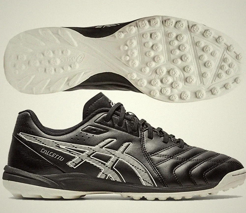 Asics JAPAN CALCETTO 9 TF Wide Turf Soccer Football Futsal Shoes 1113A038 Black