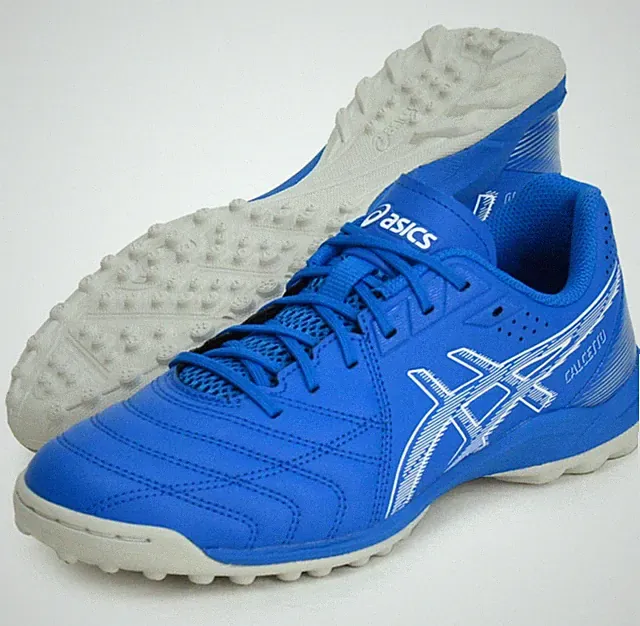 Asics JAPAN CALCETTO 9 TF Wide Turf Soccer Football Futsal Shoes 1113A038 Blue
