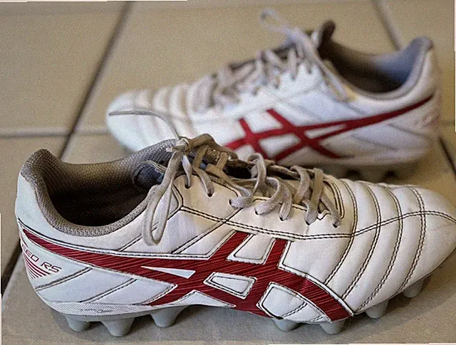 Asics Lethal Speed RS White/Red Football/Soccer Boots US7.5 UK6.5 25.5CM