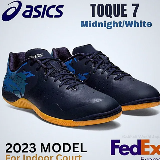 ASICS Men's Futsal Shoes TOQUE 7 Midnight/White 1113A024 400 NEW!! Indoor Court