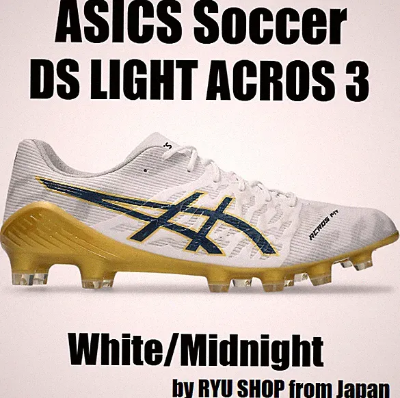 ASICS Soccer Cleats DS LIGHT ACROS 3 1101A070.110 White / Midnight