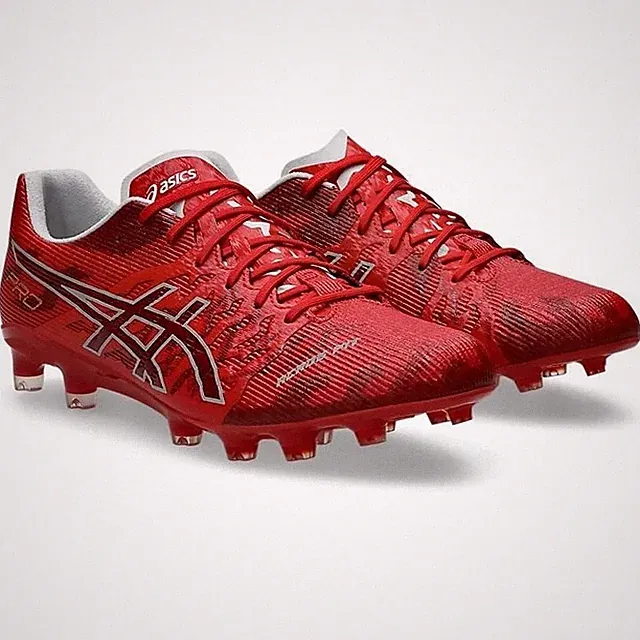 Asics Soccer Cleats DS Light Acros Pro 3 Red 1101A071 600 US5H-9H w/Box New