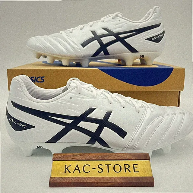 ASICS Soccer Cleats DS LIGHT CLUB WIDE White/Black 1103A097 101 japan oki
