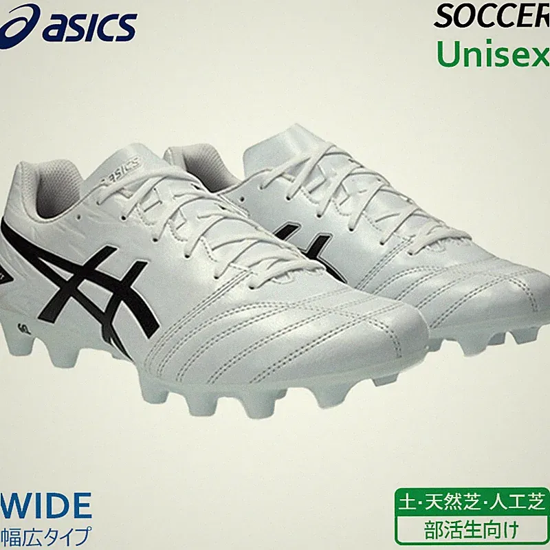 ASICS Soccer Cleats DS LIGHT CLUB WIDE White/Black 1103A097 101 NEW 2024