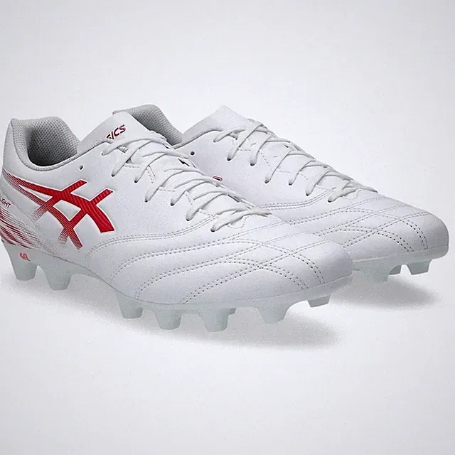 ASICS Soccer Cleats DS LIGHT CLUB WIDE White/Flash Red 1103A128.102 oki07