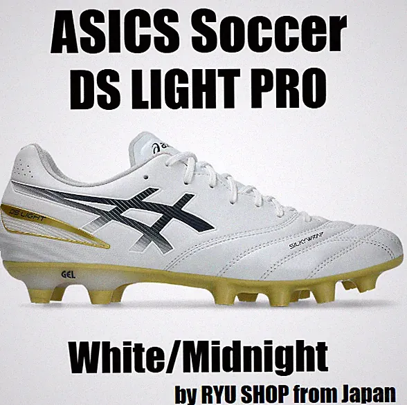 ASICS Soccer Cleats DS LIGHT PRO 1103A126.103 White / Midnight