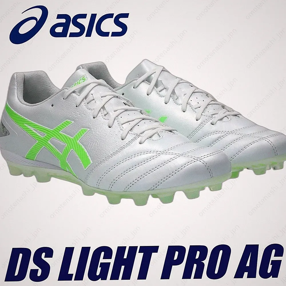 ASICS Soccer Cleats DS LIGHT PRO AG 1103A096-106 White/Green Gecko