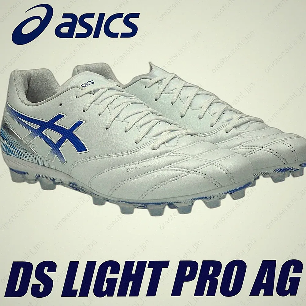 ASICS Soccer Cleats DS LIGHT PRO AG 1103A127-100 White/Asics Blue