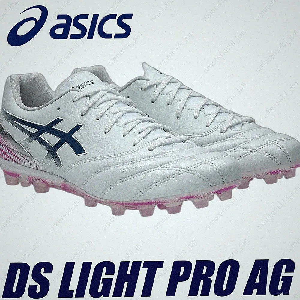 ASICS Soccer Cleats DS LIGHT PRO AG 1103A127-101 White/Digital Sakura