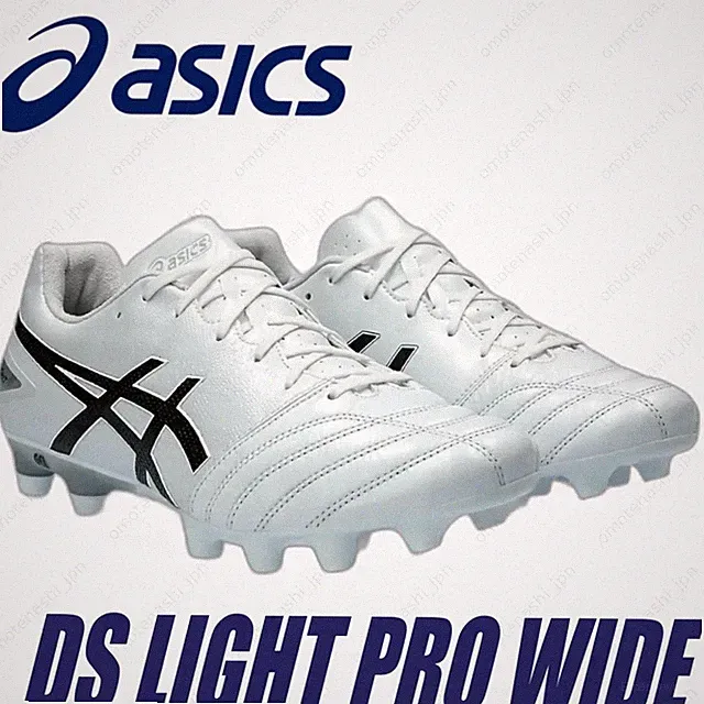 ASICS Soccer Cleats DS LIGHT PRO WIDE 1103A110-101 White/Black