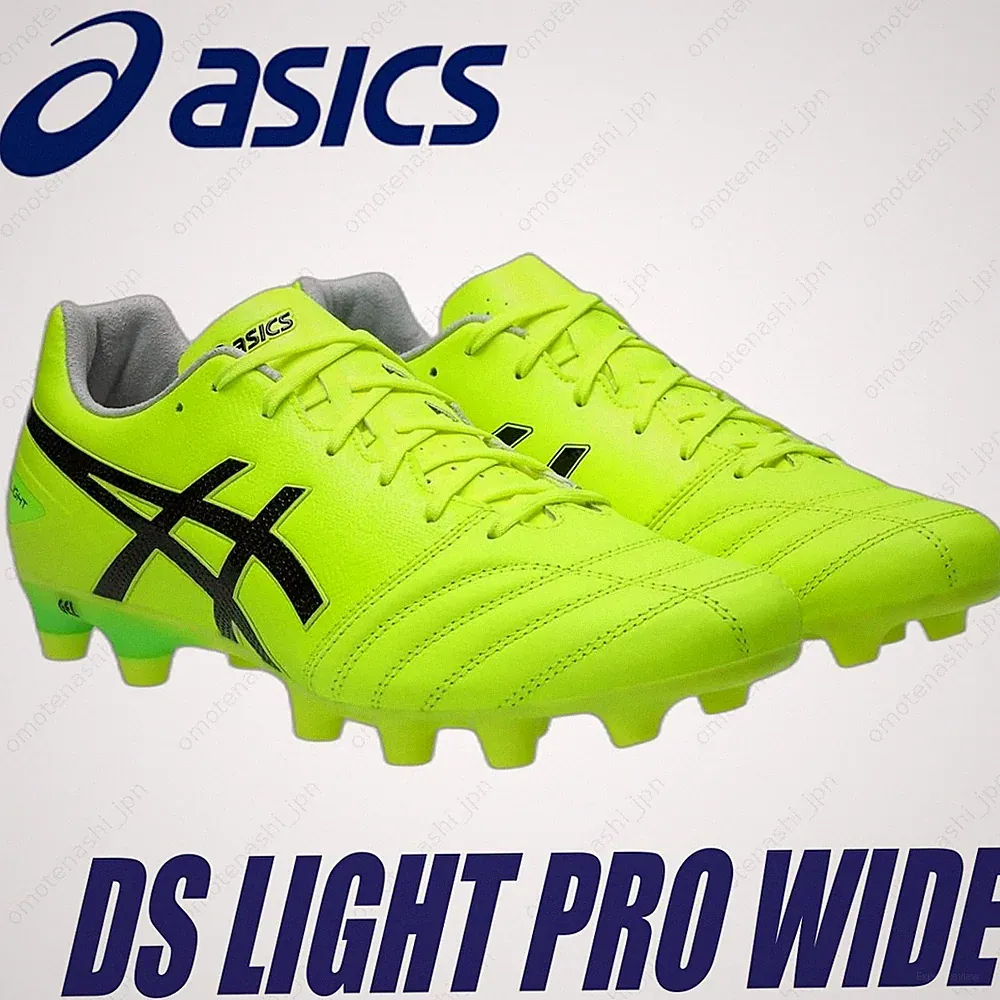 ASICS Soccer Cleats DS LIGHT PRO WIDE 1103A110-750 Safety Yellow/Black