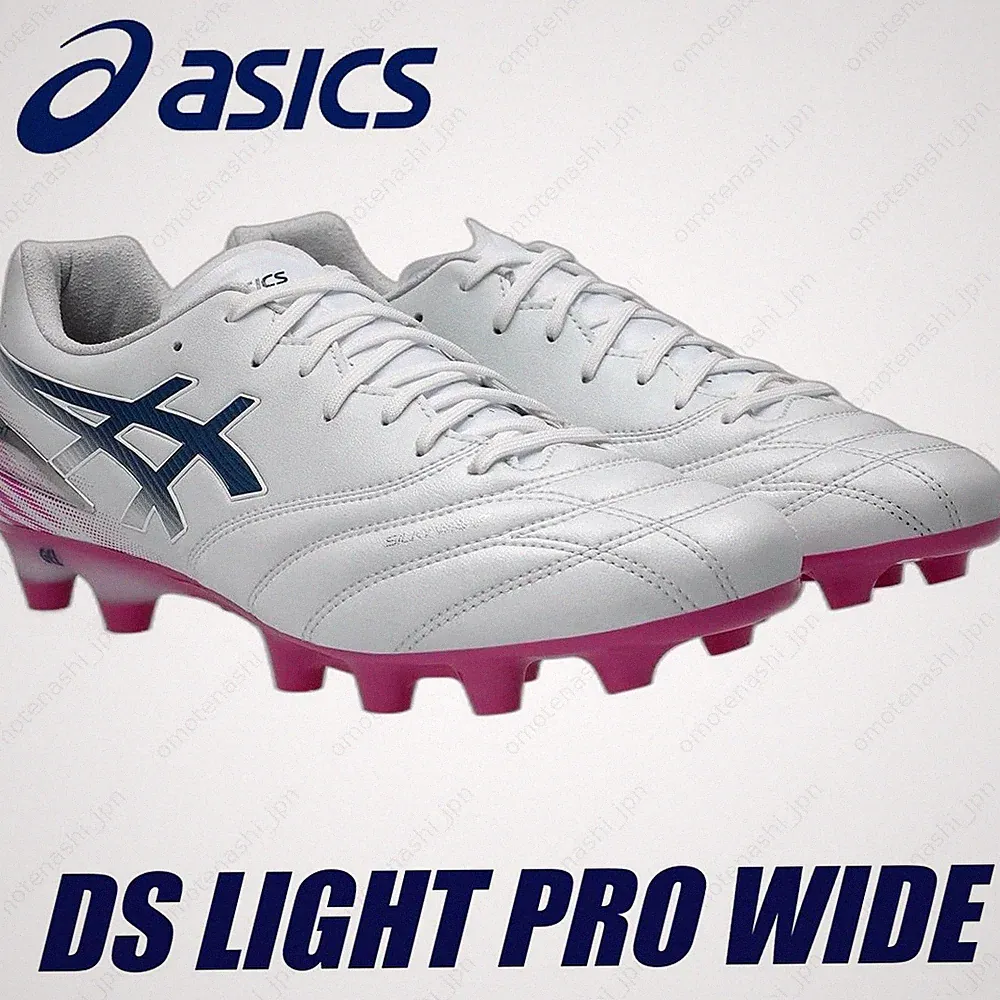ASICS Soccer Cleats DS LIGHT PRO WIDE 1103A122-101 White/Digital Sakura