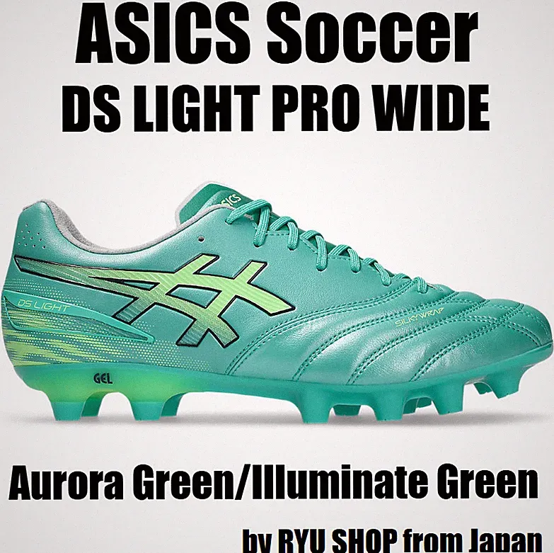 ASICS Soccer Cleats DS LIGHT PRO WIDE 1103A122.300 Aurora Green / Illuminate Gre