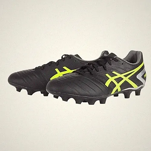 ASICS Soccer Cleats DS LIGHT "WIDE" 1103A069 Black Safety Yellow 27.5cm US9.5
