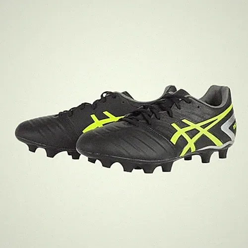 ASICS Soccer Cleats DS LIGHT "WIDE" 1103A069 Black Safety Yellow 27.5cm US9.5