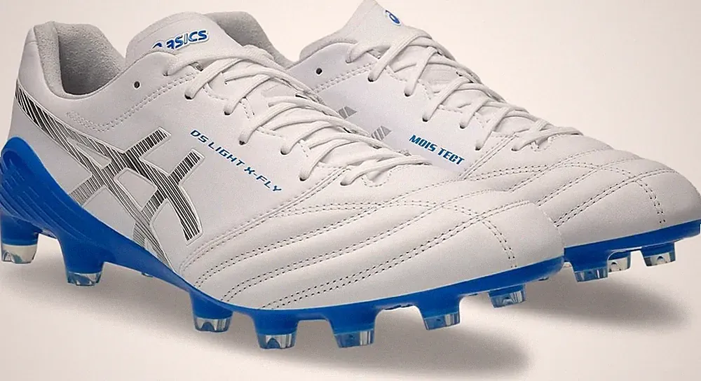 ASICS Soccer Cleats DS LIGHT X-FLY 5 1101A047-106 White/Pure Silver Football
