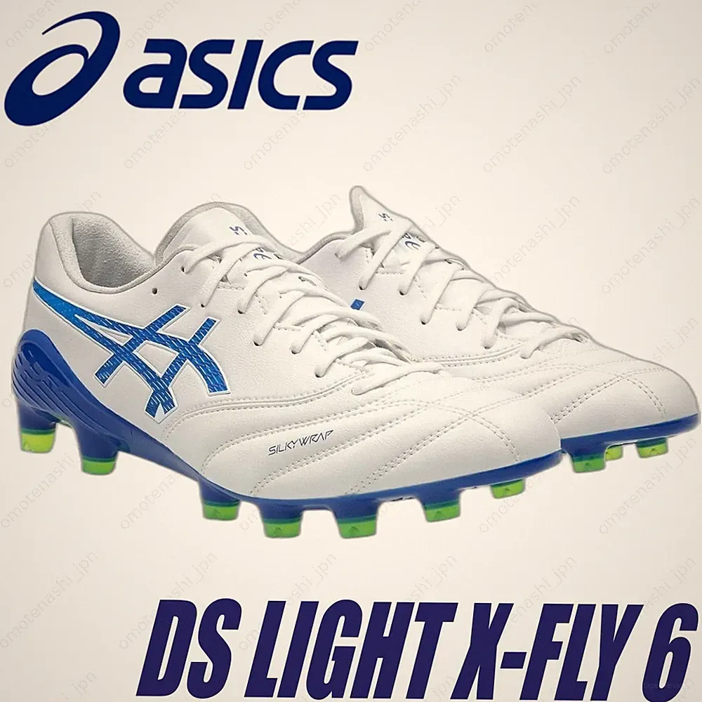 ASICS Soccer Cleats DS LIGHT X-FLY 6 1101A076-102 White/Asics Blue