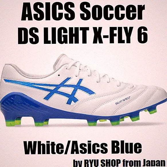 ASICS Soccer Cleats DS LIGHT X-FLY 6 1101A076.102 White / Asics Blue