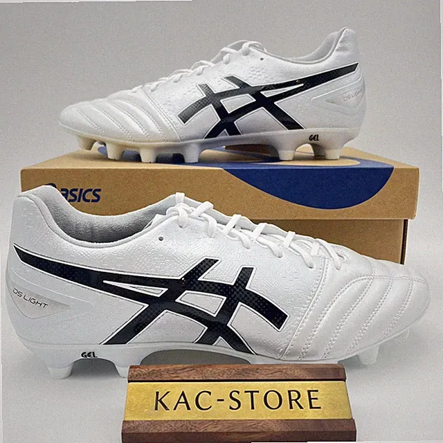 ASICS Soccer Cleats Shoes DS LIGHT ADVANCE WIDE White/Black 1103A098 101 oki