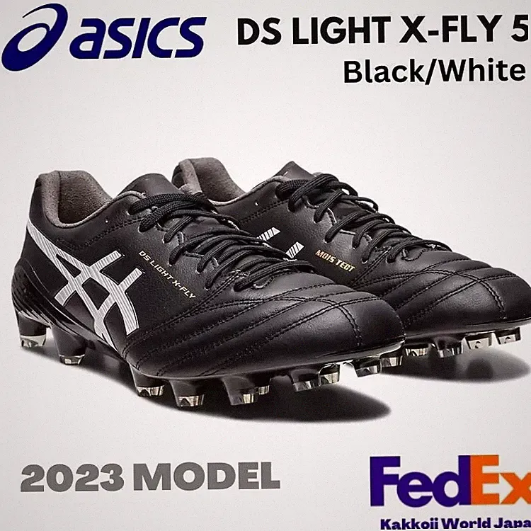ASICS Soccer Cleats Shoes DS LIGHT X-FLY 5 1101A047 001 Black / White 2023 NEW!!