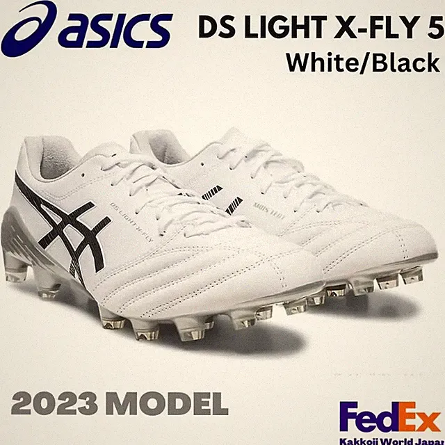 ASICS Soccer Cleats Shoes DS LIGHT X-FLY 5 1101A047 100 White / Black 2023 NEW!!