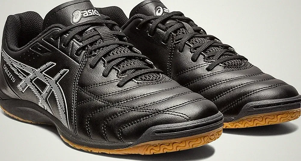 ASICS Soccer Indoor Futsal Shoes CALCETTO WD 9 WIDE 1113A037 Black US10(28cm)