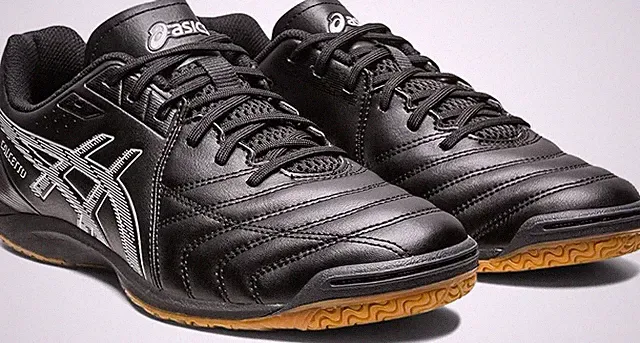 ASICS Soccer Indoor Futsal Shoes CALCETTO WD 9 WIDE 1113A037 Black US11.5(29cm)