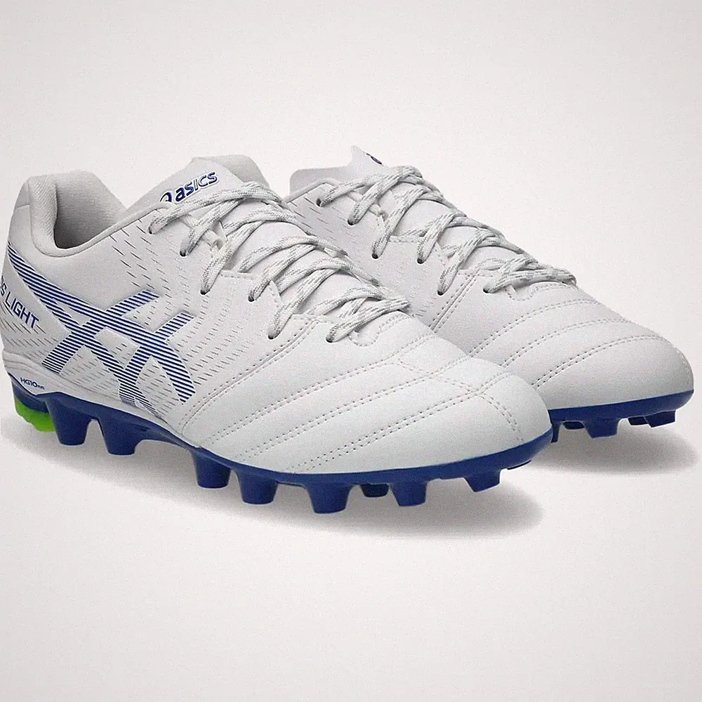 Asics Soccer Shoes DS LIGHT JR GS 1104A054 Unisex Kids White Blue Fr Japan